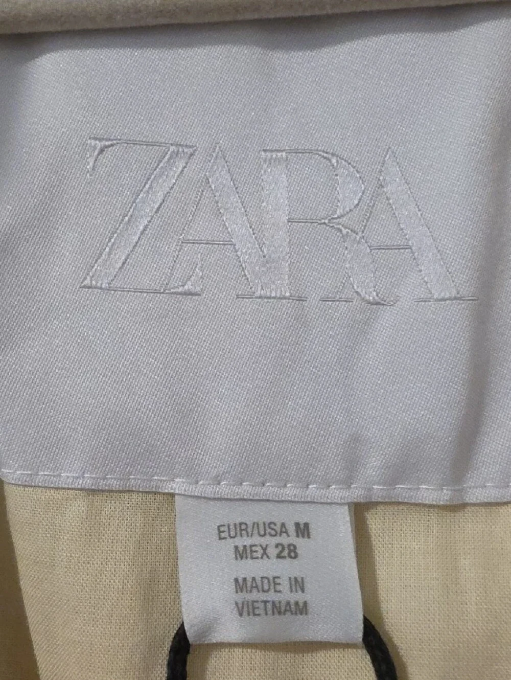 Zara Cream Trench Coat with Belt